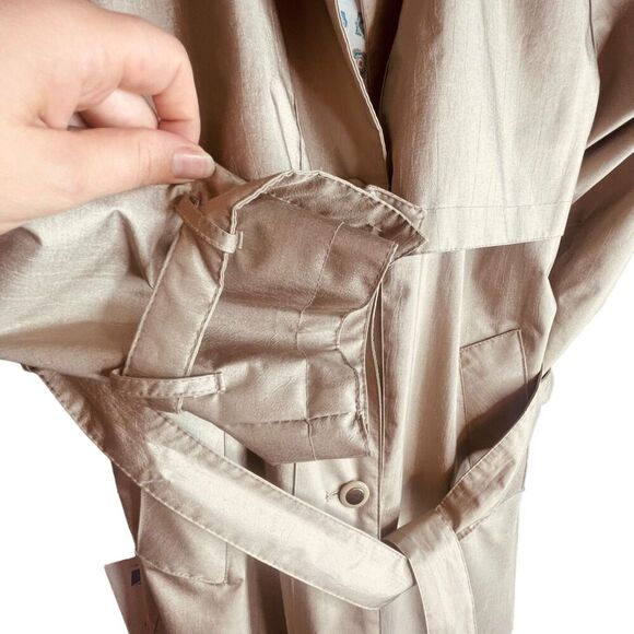 Sherwood | Tan Belted Trench Coat Vintage Classic Lined Size 10 | VGUC - Picture 14 of 14